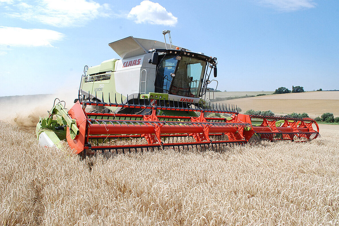 Kombajn Claas Lexion 750 żniwa
