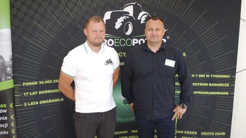 Od prawej:  Łukasz Plizga  i Piotr Zawisza z AgroEcoPower.