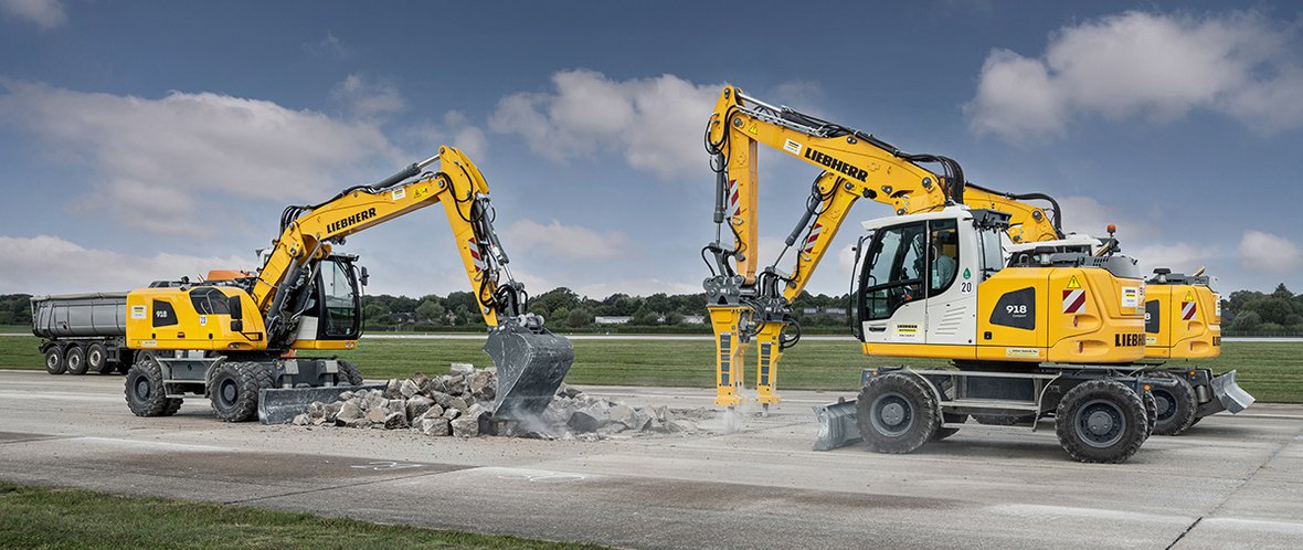 Liebherr wspiera modernizację drogi kołowania na lotnisku w Hamburgu