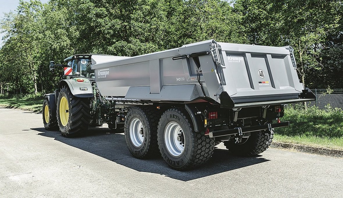 Nowa wersja, większa zwrotność przyczepy Krampe