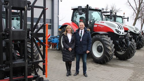 Jarosław Poznański, właściciel firmy Amatech wraz z żoną