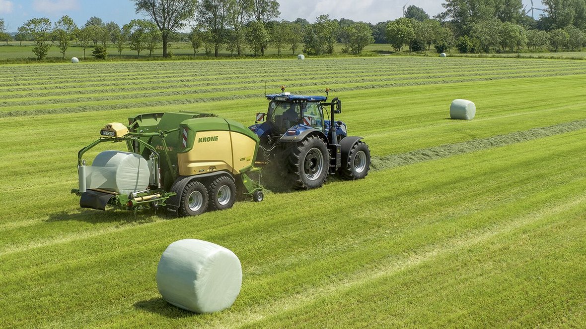Krone ComPack Pro - prasowarka i owijarka bel okrągłych