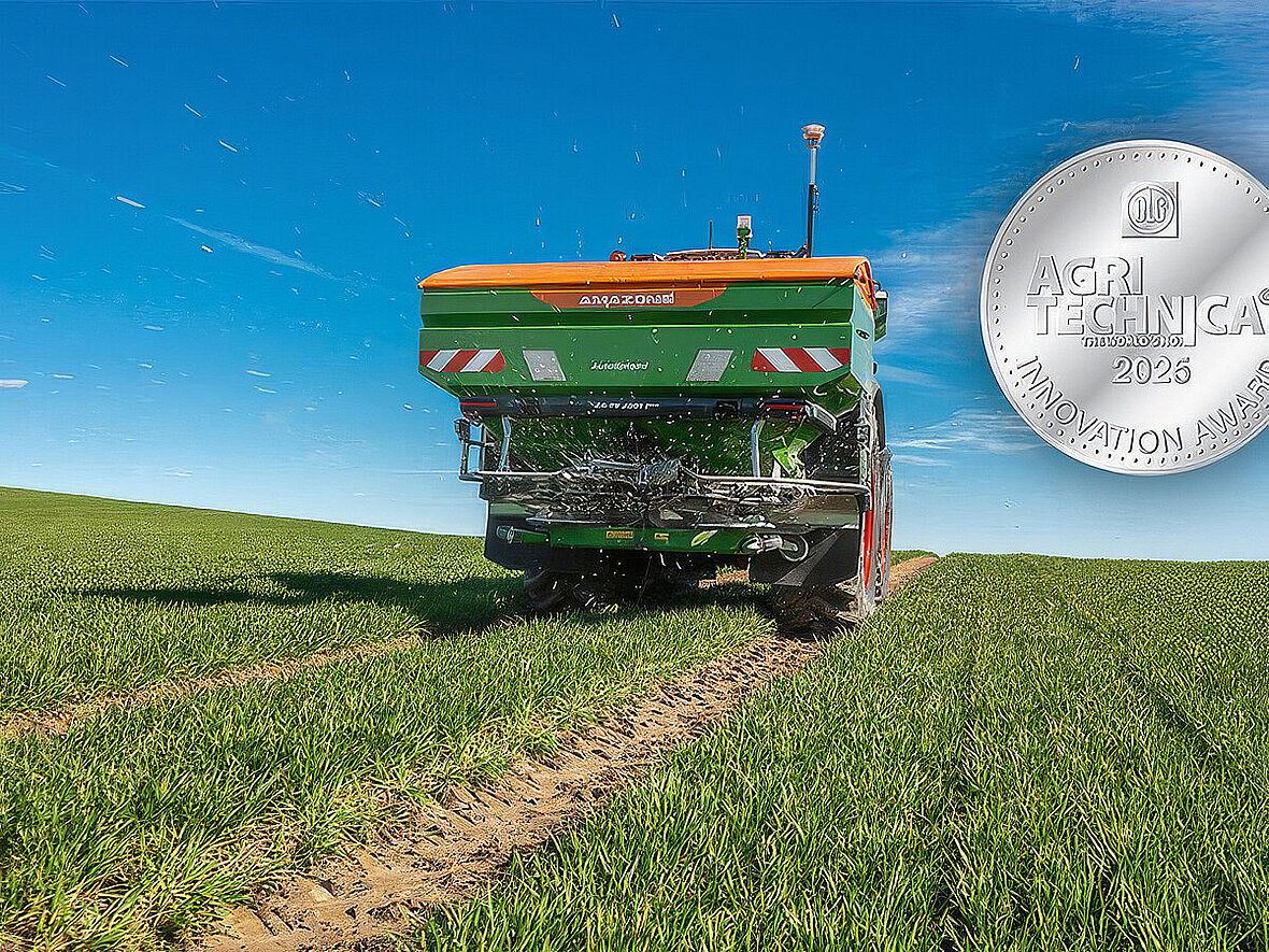 Amazone ZA-TS 01 AutoSpread – nowa generacja rozsiewacza wykorzystująca czujniki do kontroli rzeczywistego obrazu rozsiewu i automatycznej korekty ustawień.