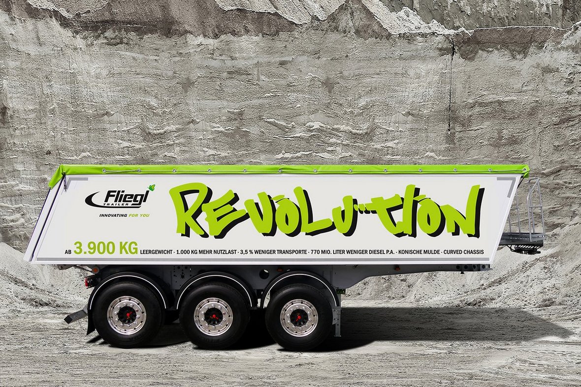 Fliegl DHKA 350 Revolution – lekki i wydajny naczepowy kiper