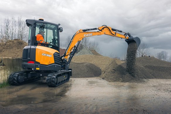 CASE CX38D – kompaktowa koparka 3,9 t z zaawansowaną hydrauliką