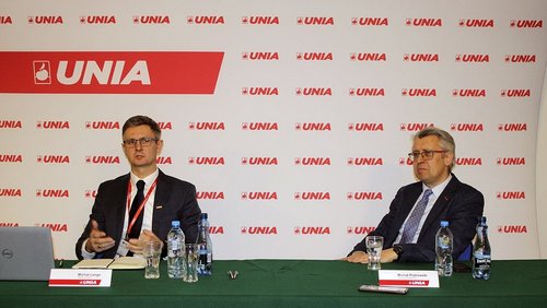 Od lewej: Michał Lange, prezes zarządu i Michał Piotrowski, wiceprezes zarządu (obaj Unia).