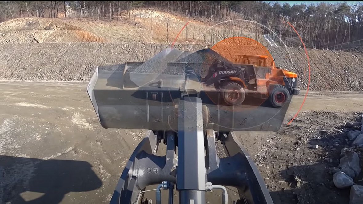 Transparentna łyżka do ładowarek od Doosan