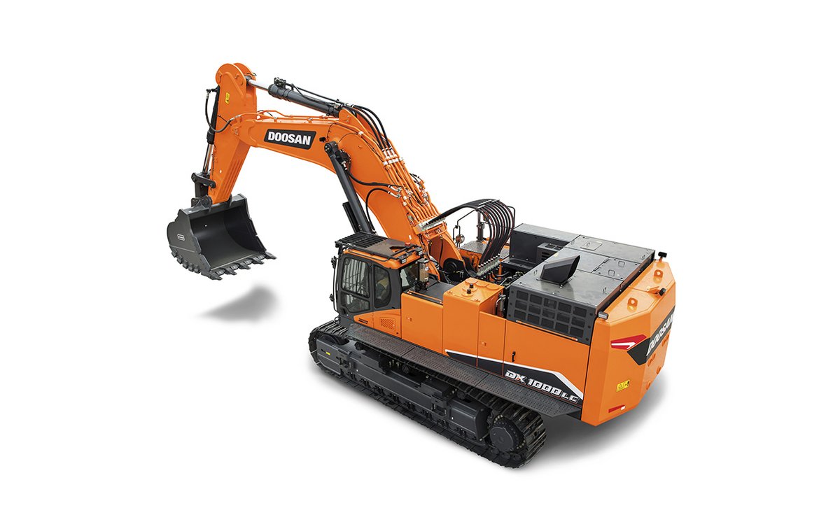 Nowa prawie stutonowa koparka Doosan DX1000LC-7