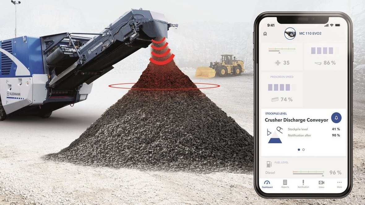 Kleemann rozszerza funkcje SPECTIVE CONNECT o monitorowanie hałd materiałów