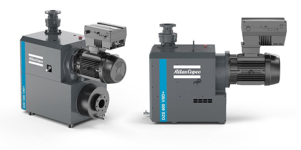 Atlas Copco DZS 600/1200 VSD+ – bezolejowe pompy próżniowe z napędem