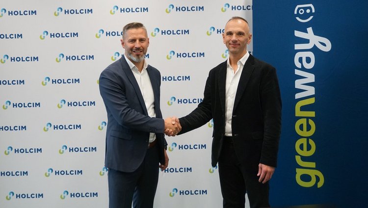 od lewej: Michał Głowacki, dyrektor generalny ds. kruszyw w Holcim Polska, Aleksander Czapczyk z GreenWay
