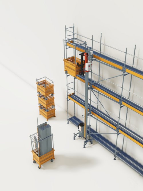 Alimak STS 300 – innowacyjny system transportu rusztowań