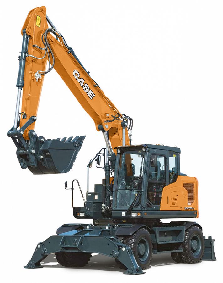 Najnowsze koparki kołowe od  Case WX175E  Construction Equipment