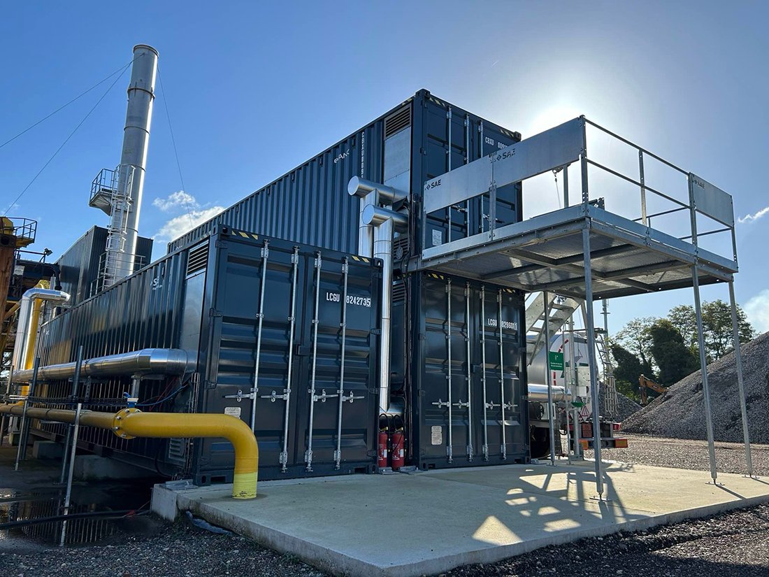SAE eTank – kontenerowy zbiornik na lepiszcza o niskim zużyciu energii